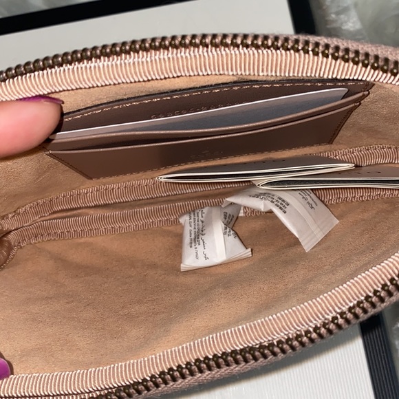 🆕💯% Auth Gucci Calfskin Matelasse Mini GG Marmont Chain Crossbody Bag - Picture 5 of 7